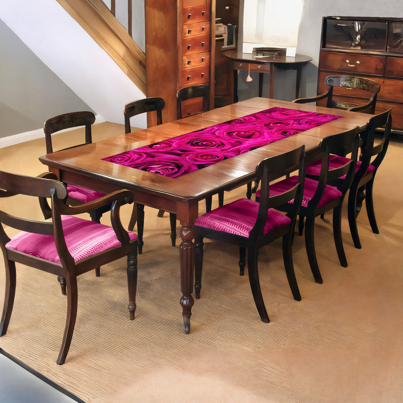 Sherize Pink Roses 160cm Table Runner