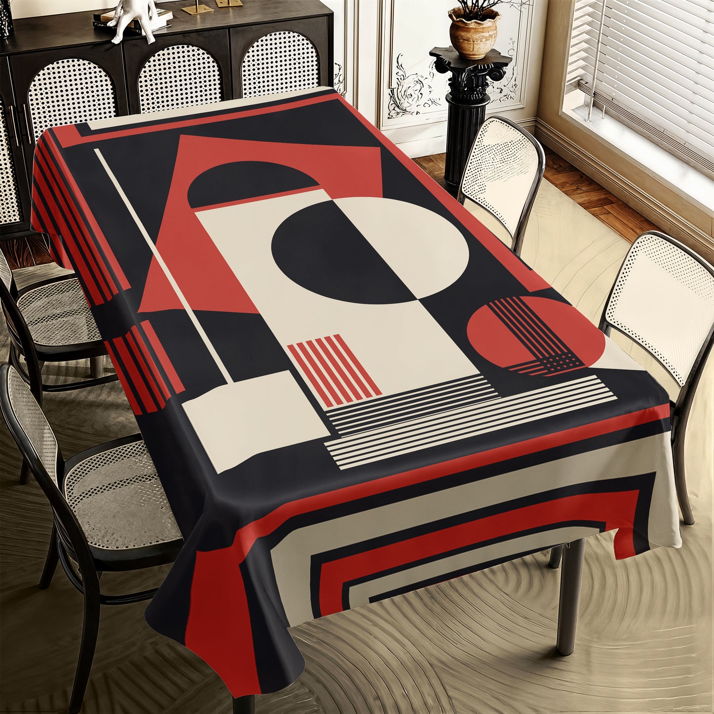 Shifting Symmetries Rectangle Tablecloth