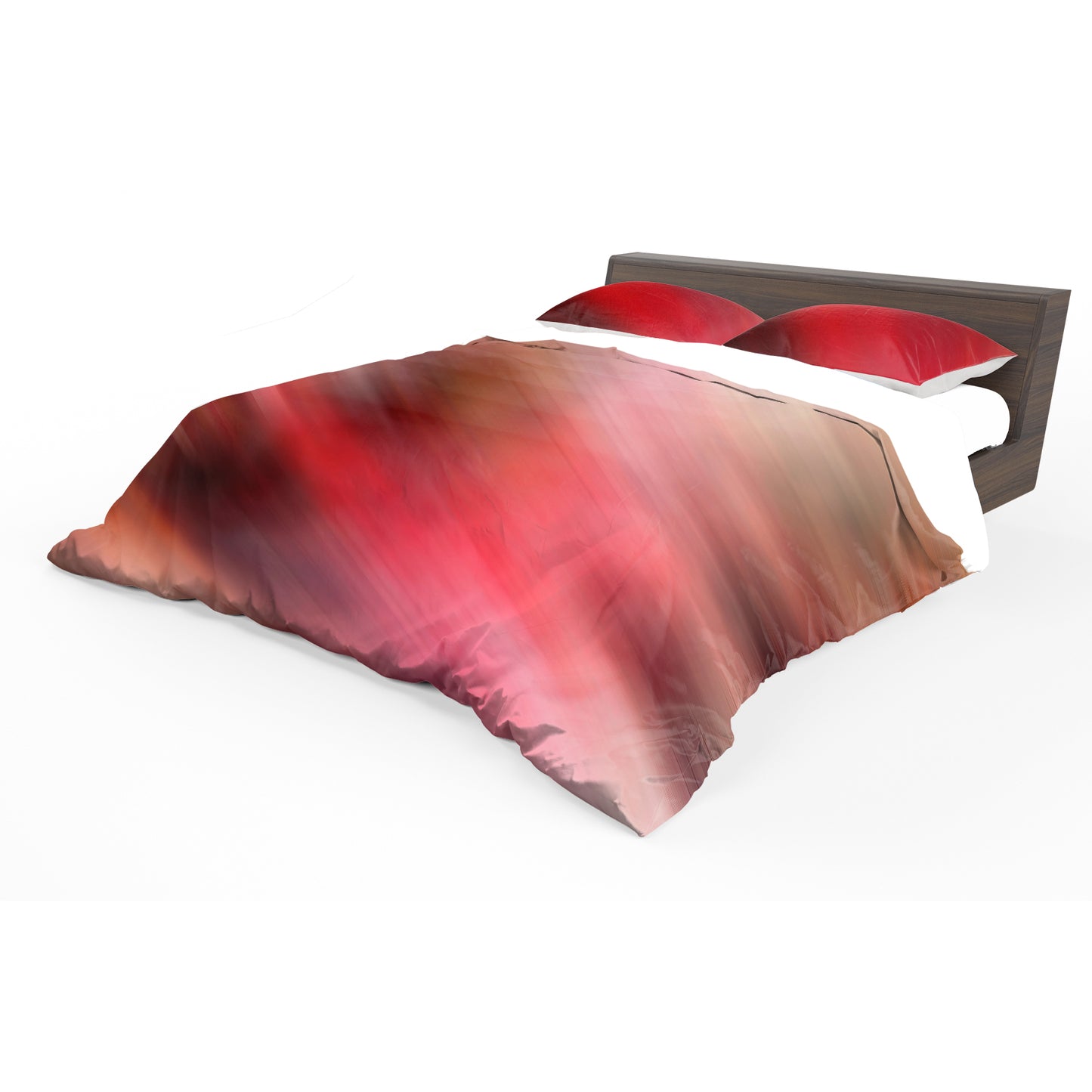 Shimmering Red Duvet Cover Set