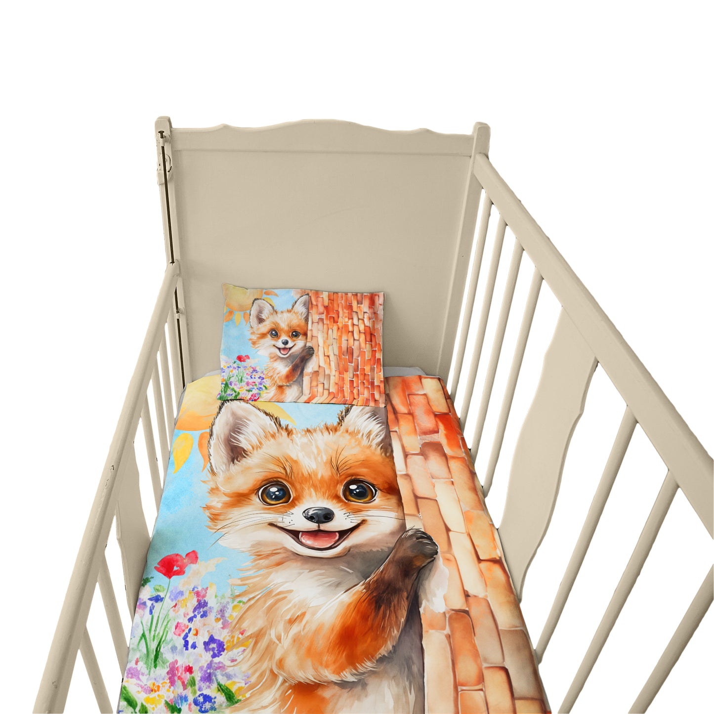 Shy Little Fox Cot Set