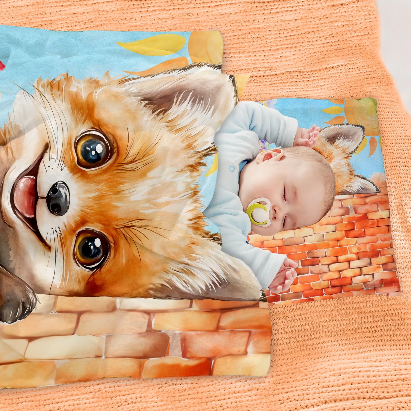 Shy Little Fox Cot Set