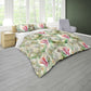 Shy Petals on Green Duvet Cover Set