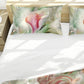 Shy Petals on Green Duvet Cover Set