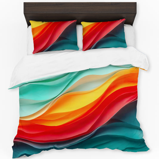 Silk Currents Duvet Cover Set