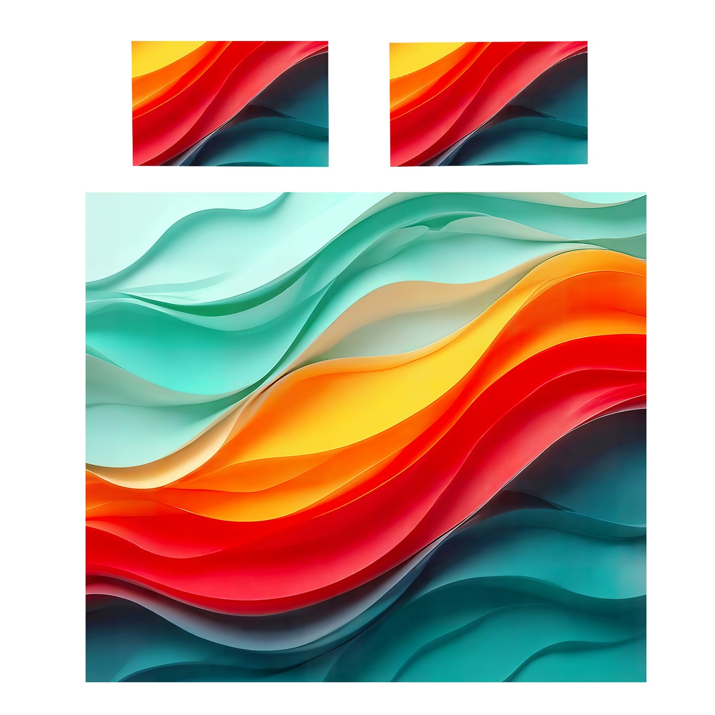 Silk Currents Duvet Cover Set