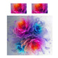 Silk Floral Duvet Cover Set