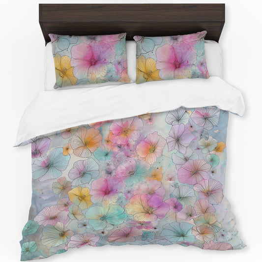 Silky Petals Duvet Cover Set