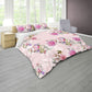 Silky Pink Rose Duvet Cover Set