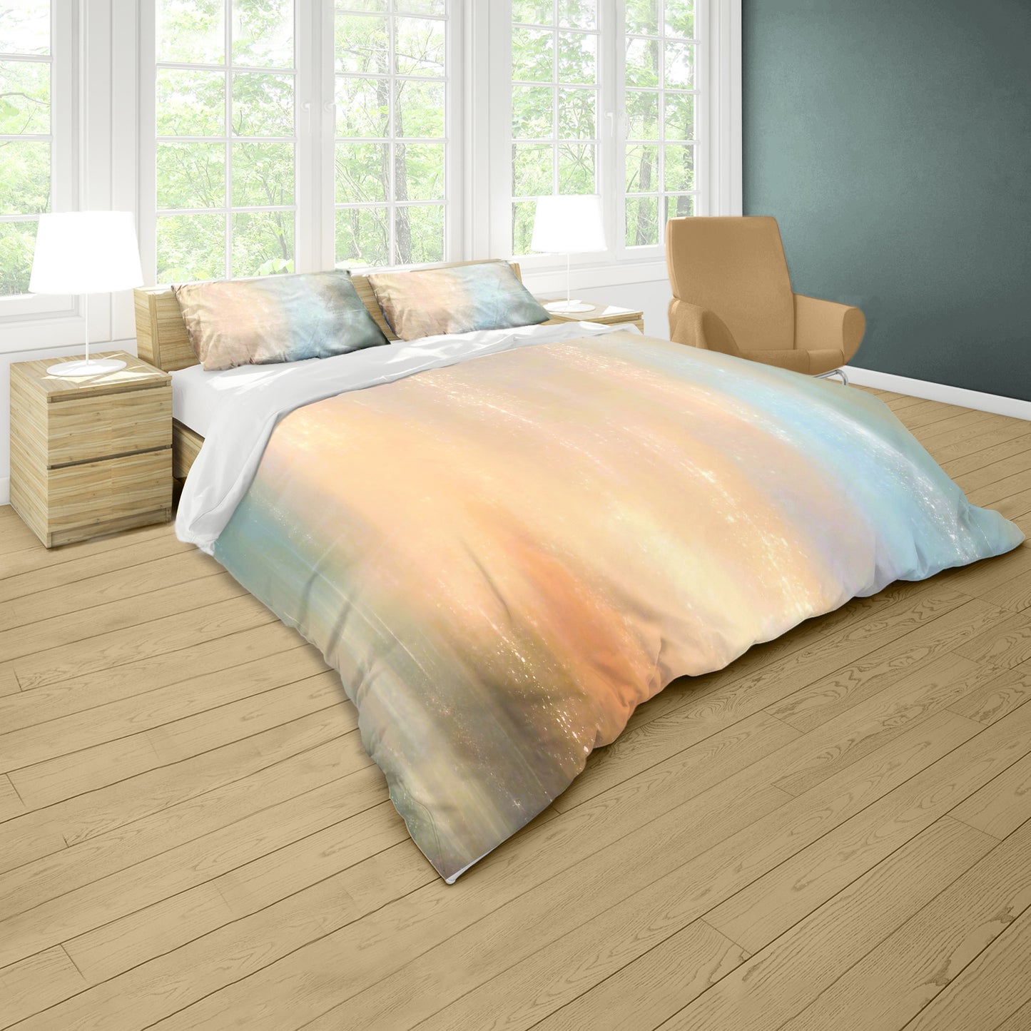 Silky Sepia Duvet Cover Set