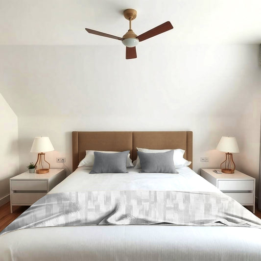 Silky Satin Light Bed Throw