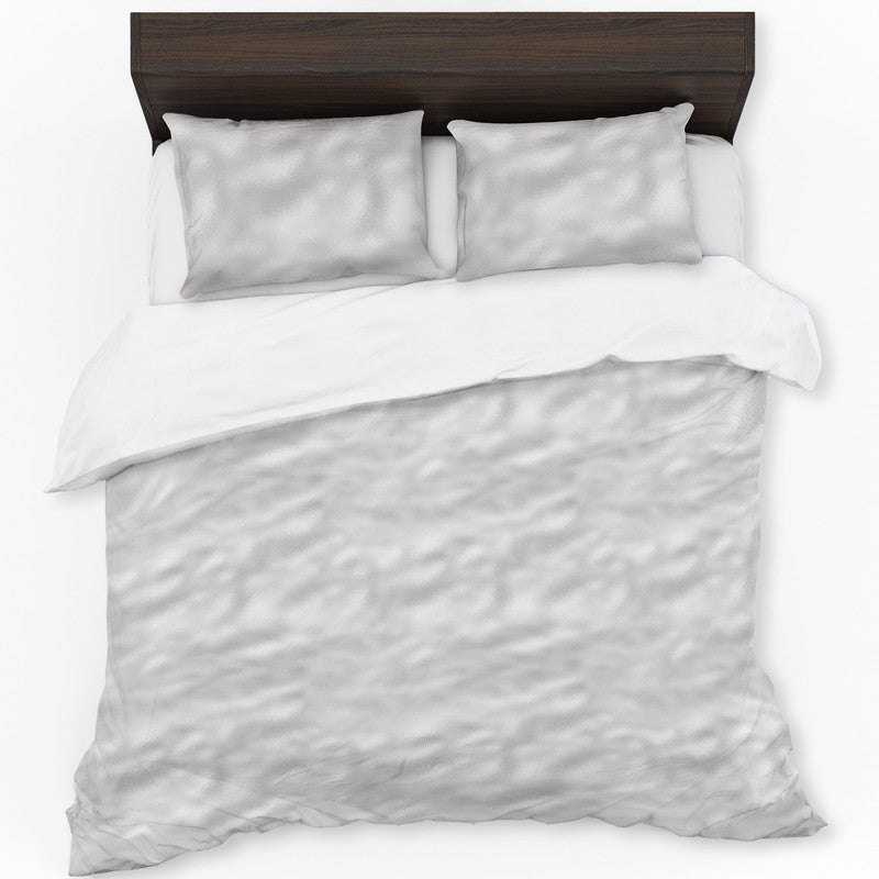Silver Foil Duvet Cover Set