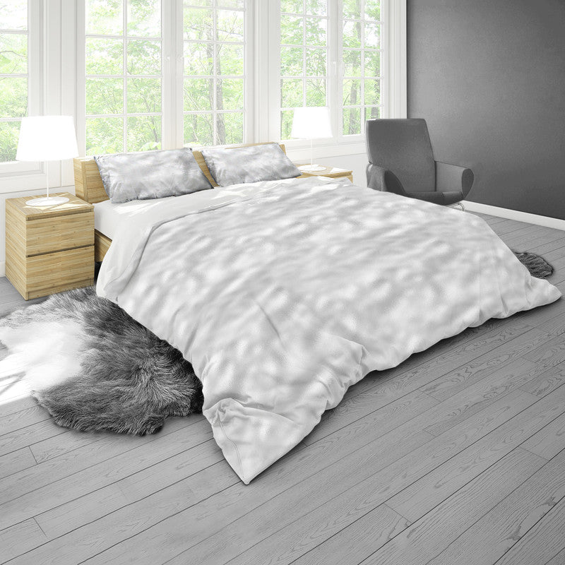 Silver Foil Duvet Cover Set