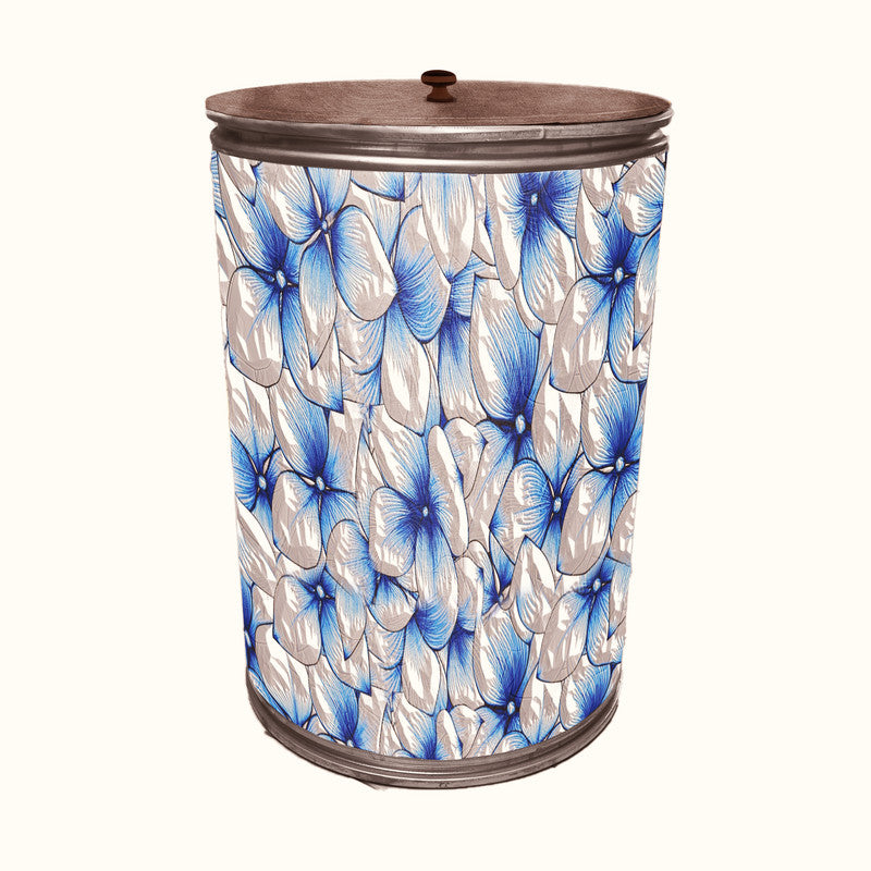 Silver Leaves Drum Decoupage