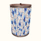 Silver Leaves Drum Decoupage