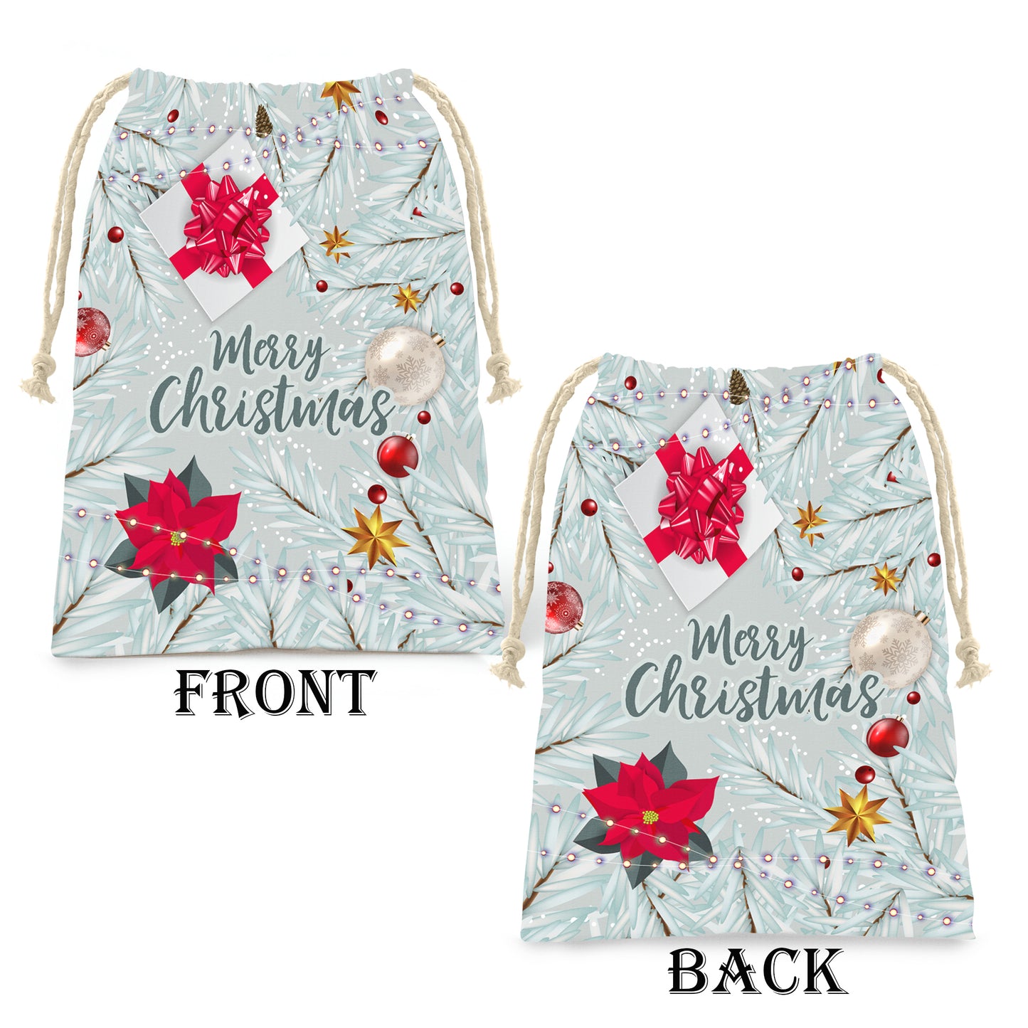 Silver Christmas Gift Sack