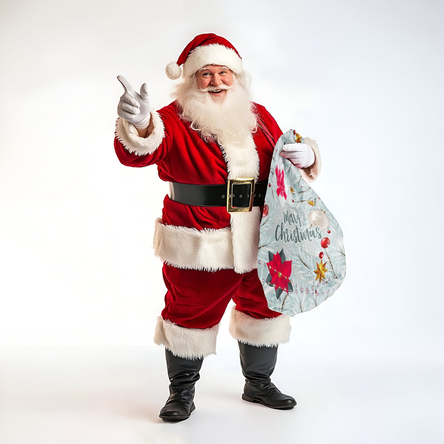 Silver Christmas Gift Sack
