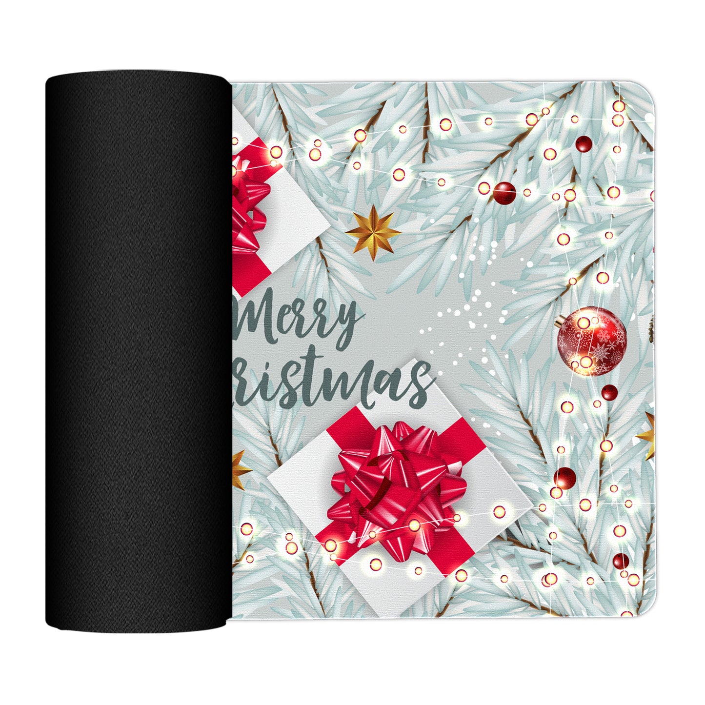 Silver Merry Christmas Placemats