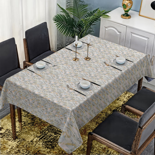 Silver Patterns Rectangle Tablecloth
