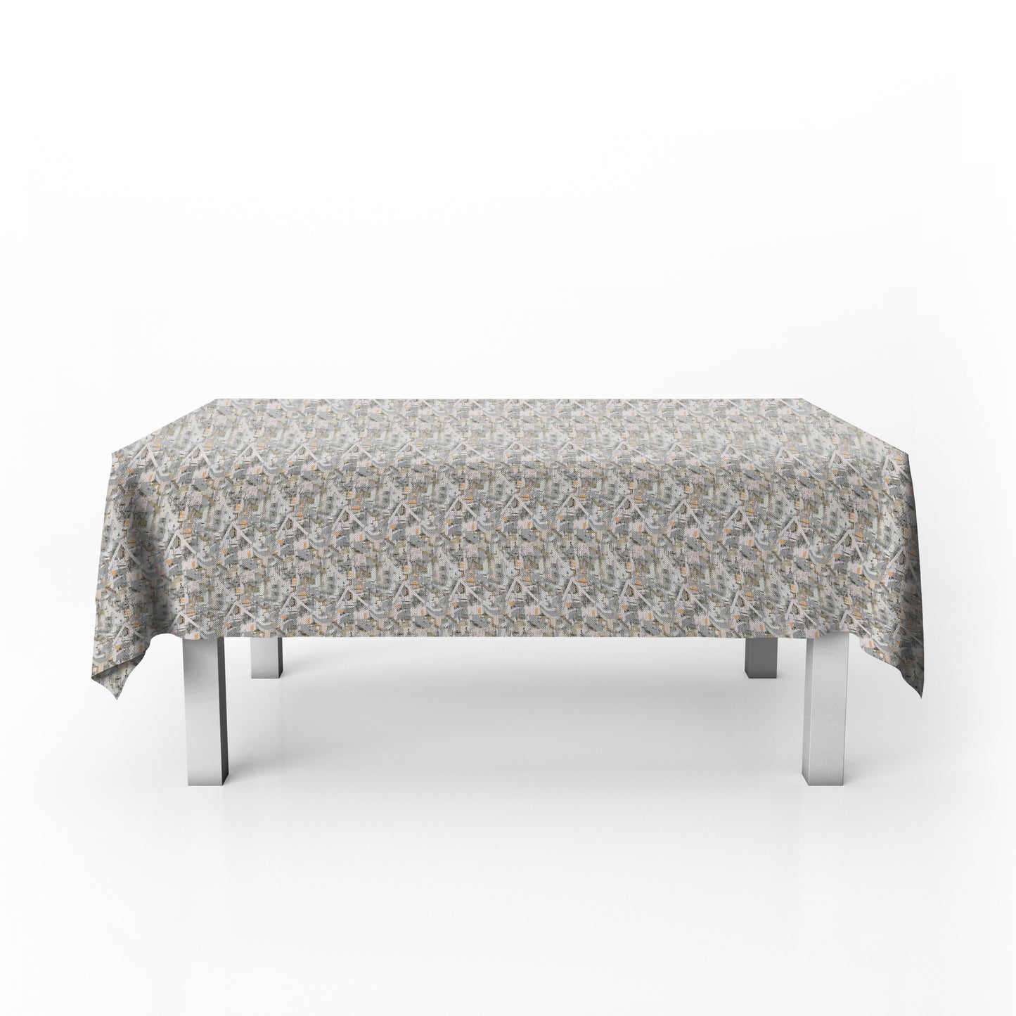Silver Patterns Rectangle Tablecloth