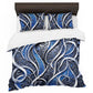 Silver & Sapphire Duvet Cover Set