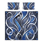 Silver & Sapphire Duvet Cover Set