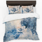 Single Peony in Blue Duvet Cover Set