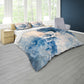 Single Peony in Blue Duvet Cover Set