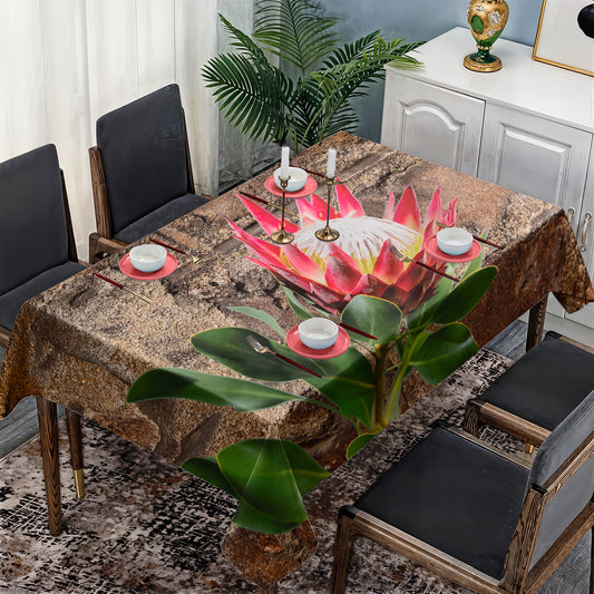 Single Protea Rectangle Tablecloth