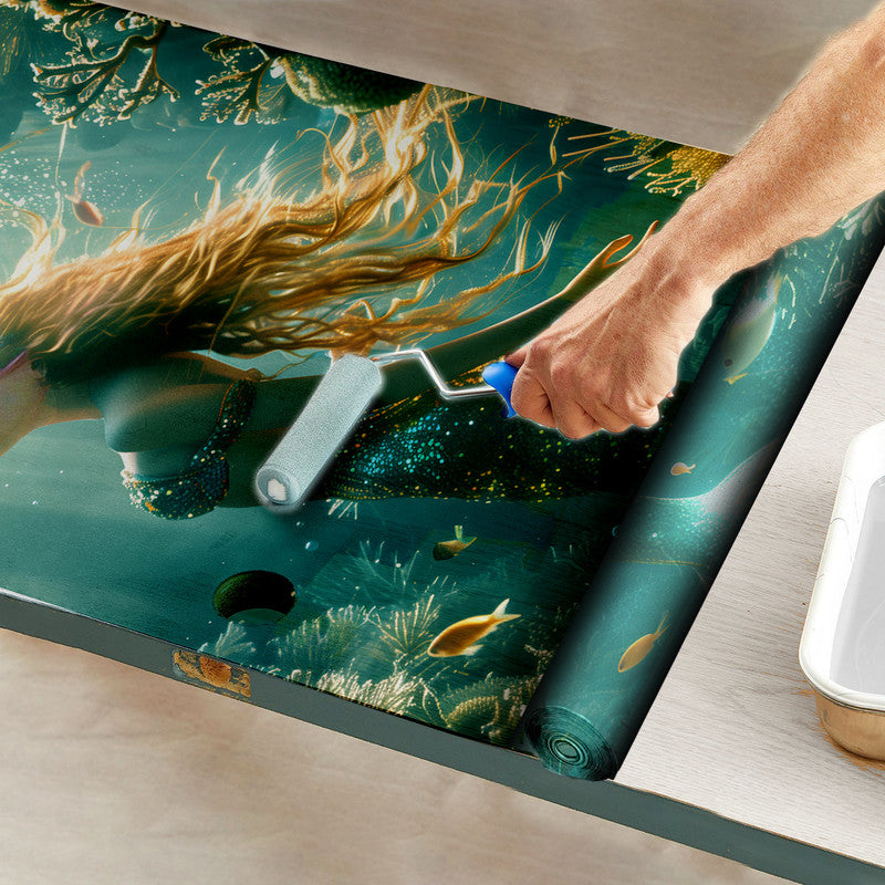 Siren Mermaid Door Decoupage