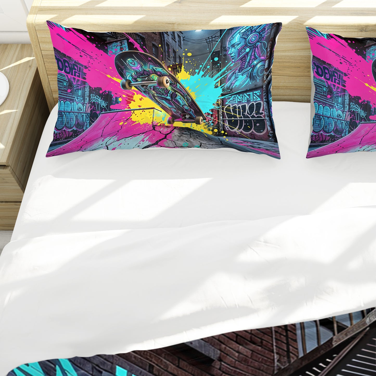 Skateboard Fantasy Duvet Cover Set