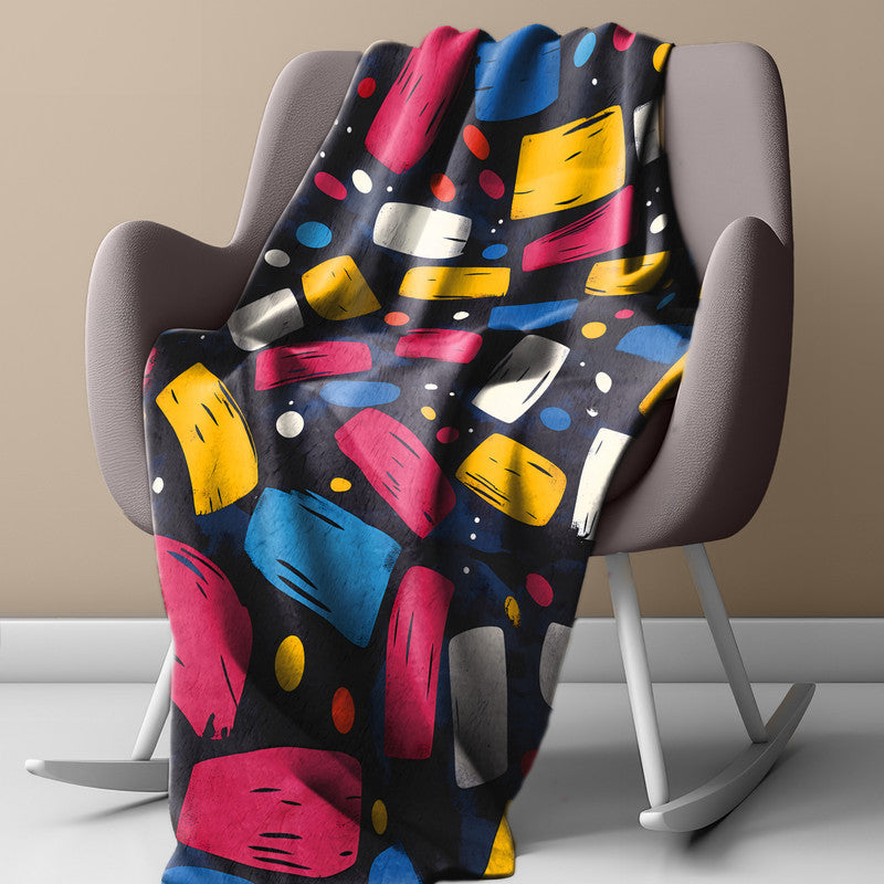 Skater Confetti Light Weight Fleece Blanket by Wikus Schalkwyk