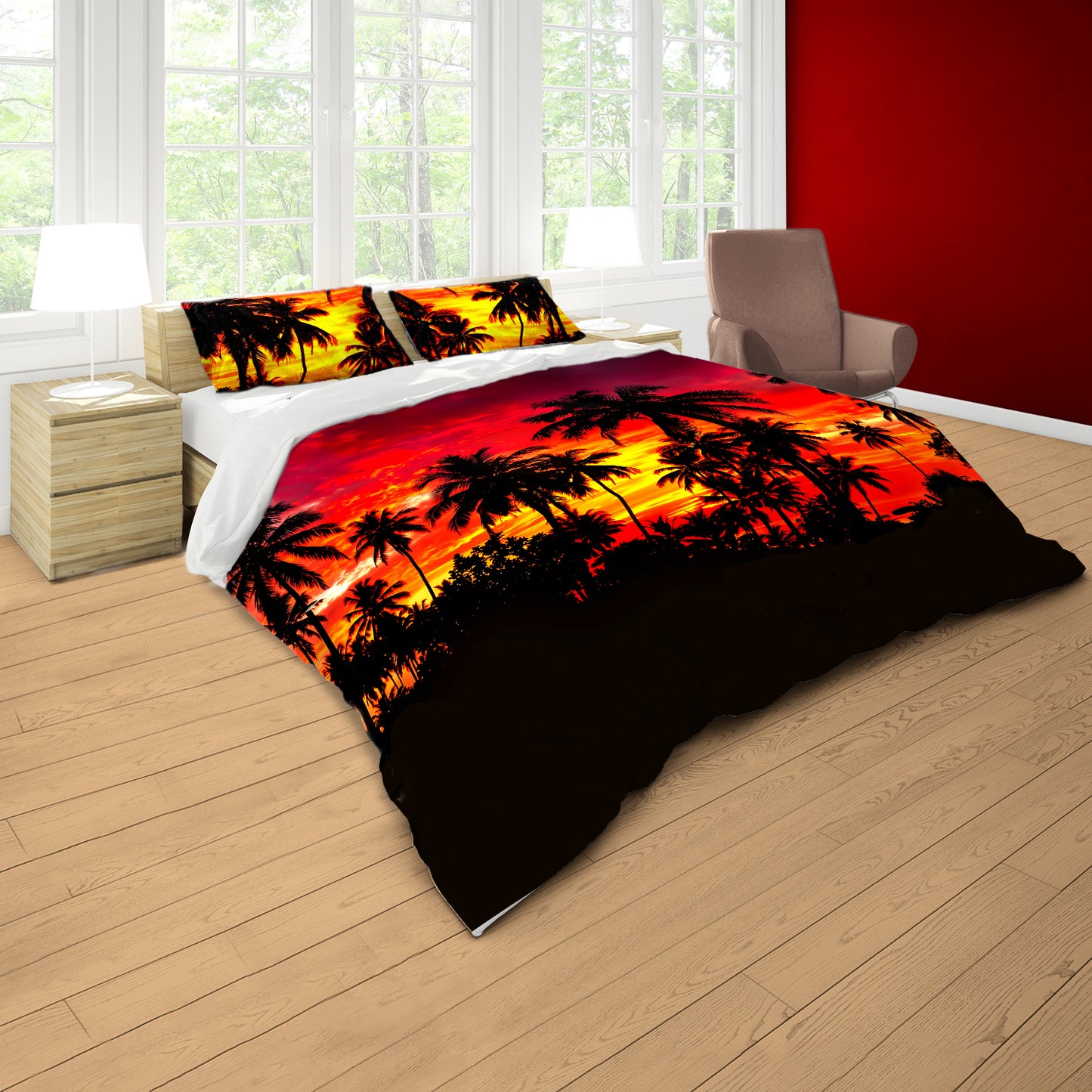 Sky on Fire Duvet Cover Set