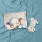 Sleeping Baby Elephant Cot Set