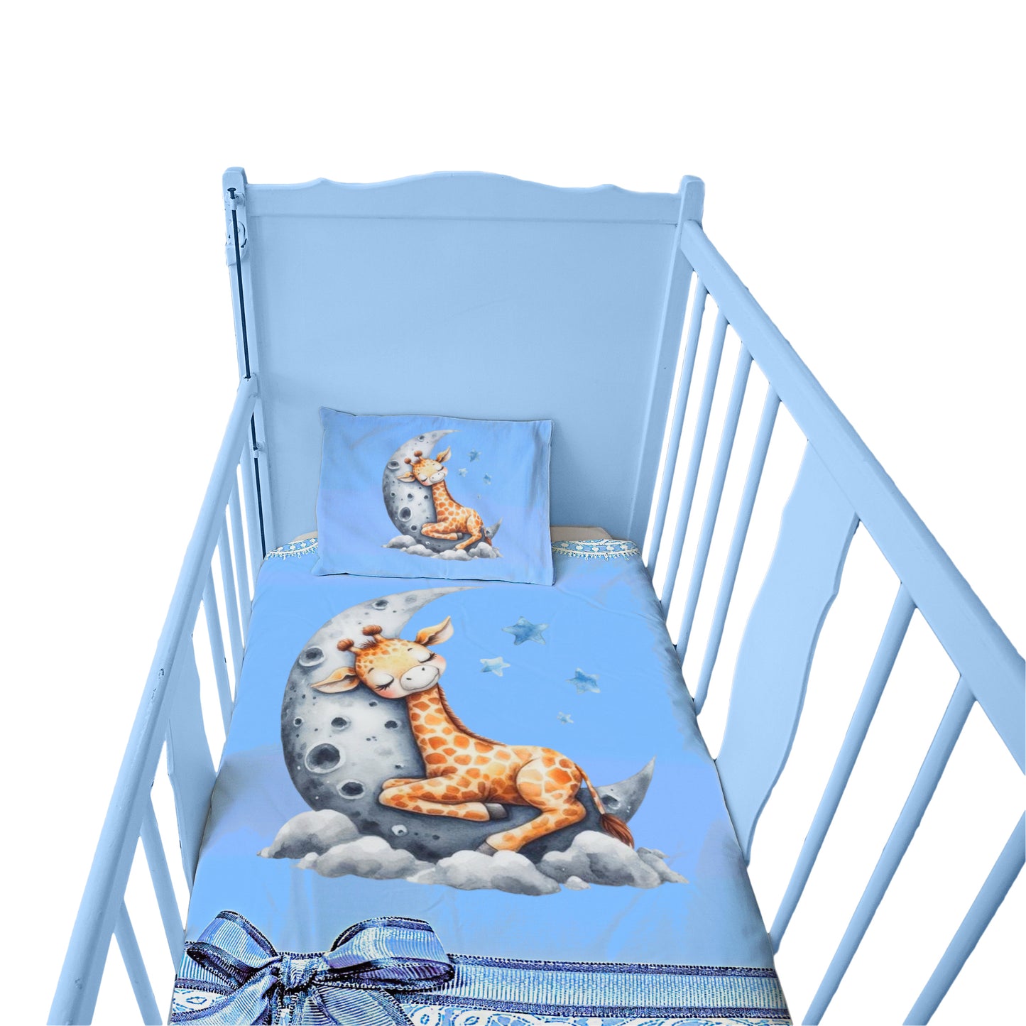 Sleeping Baby Giraffe Cot Set