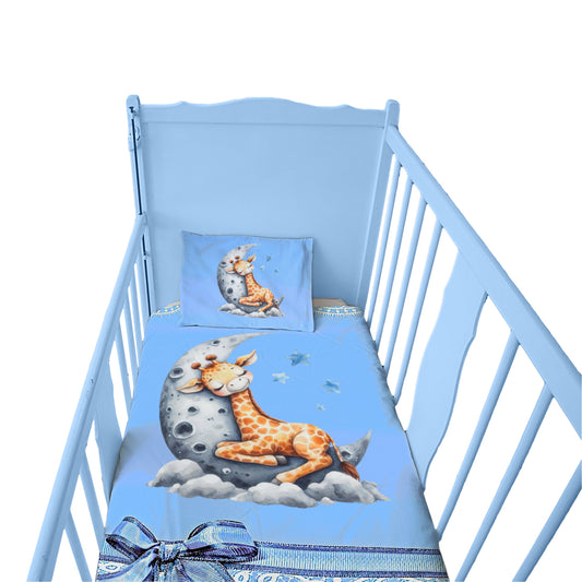 Sleeping Baby Giraffe Cot Set