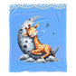 Sleeping Baby Giraffe Baby Fleece Blanket