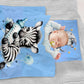 Sleeping Baby Zebra Cot Set