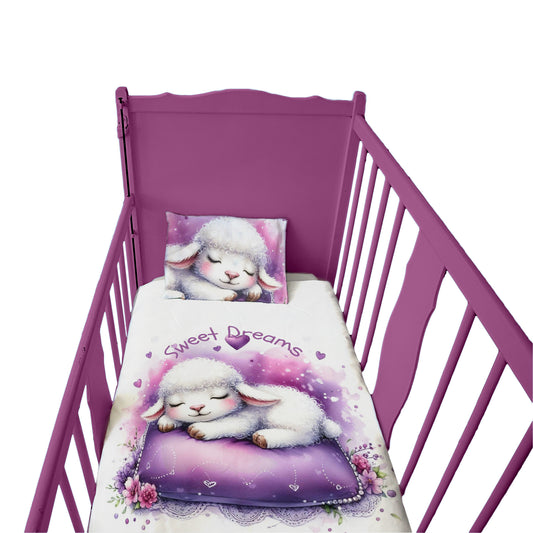 Sleeping Lamb Cot Set