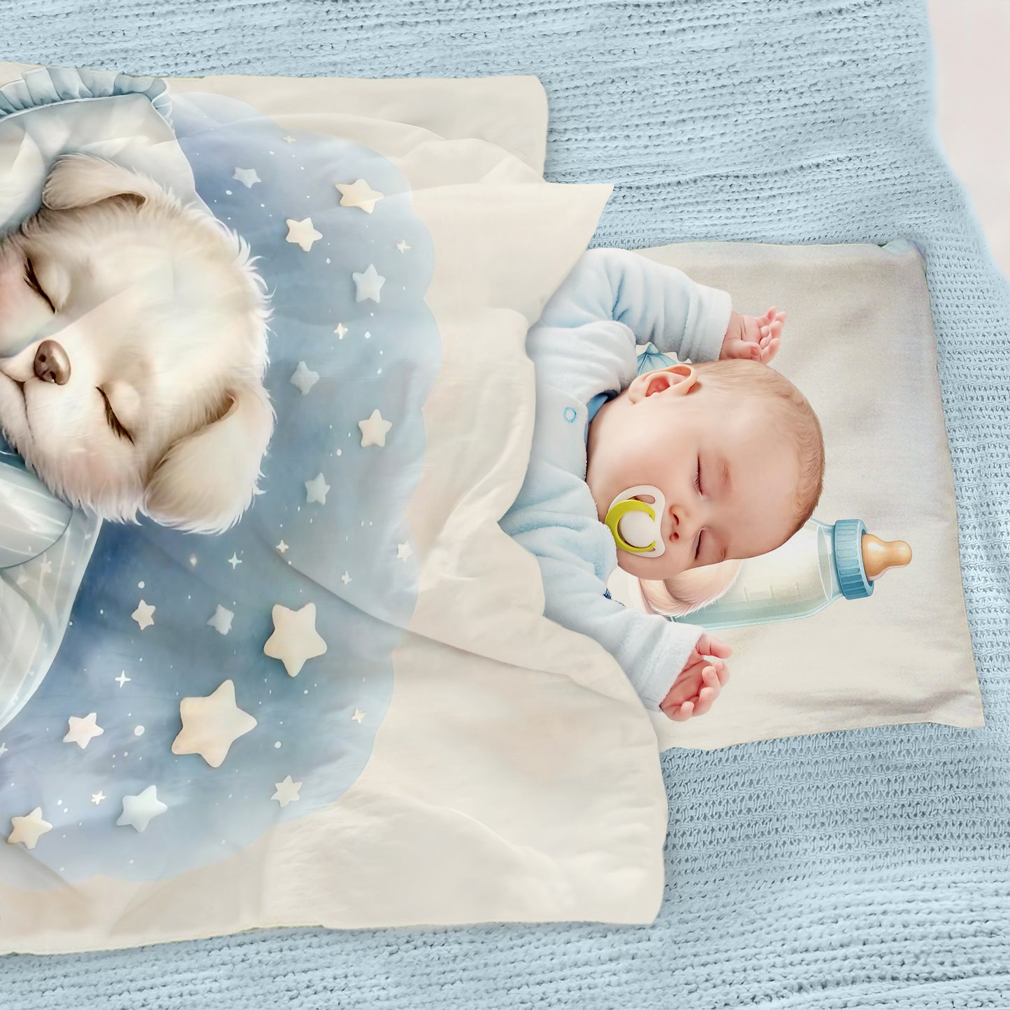 Sleeping Pup Cot Set