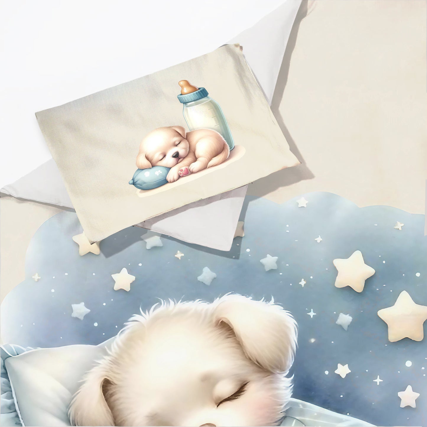 Sleeping Pup Cot Set