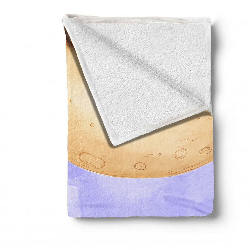 Sleepy Moon Minky Blanket by Wikus Schalkwyk