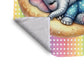 Sleepy Elephant Baby Fleece Blanket
