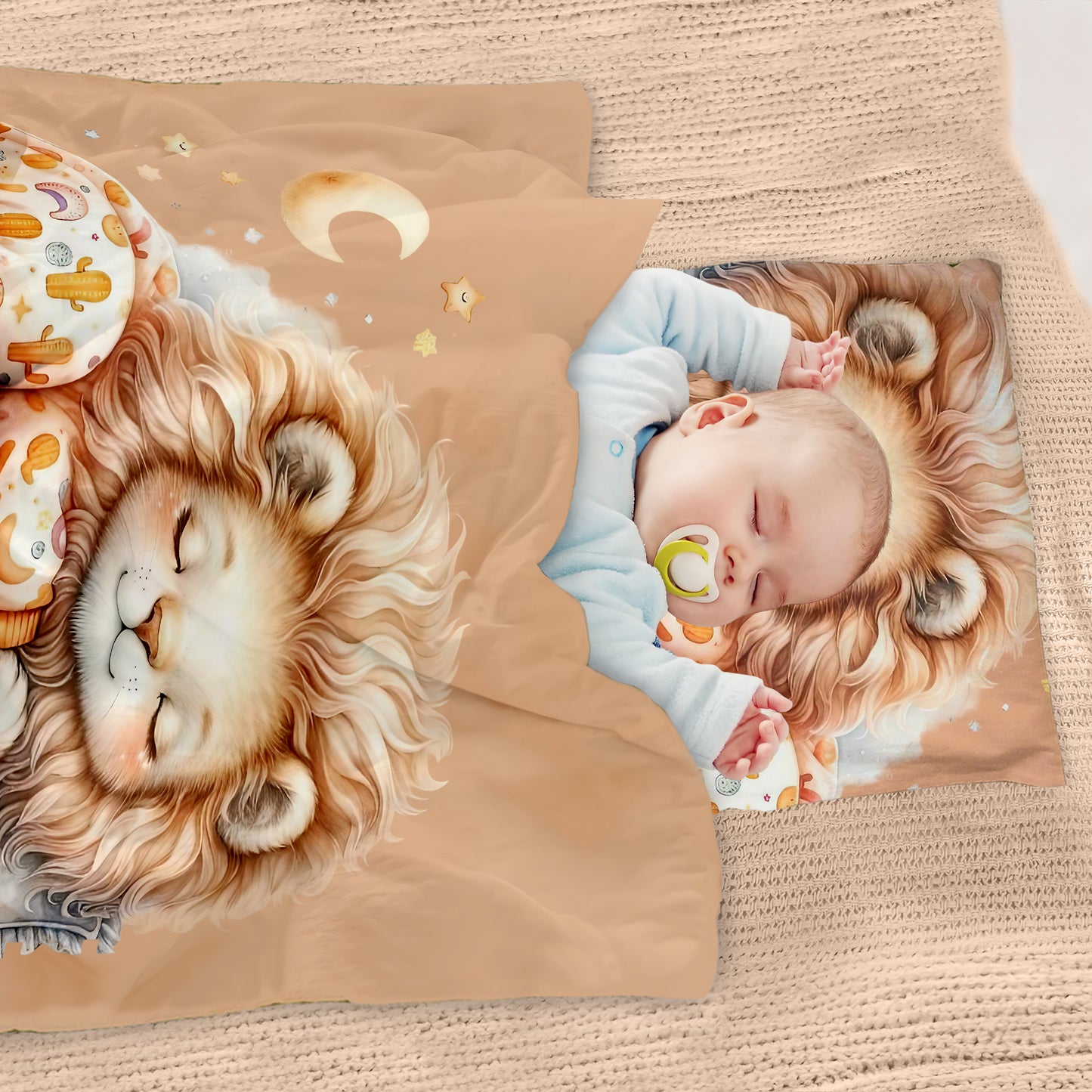 Sleepy Lion Cot Set