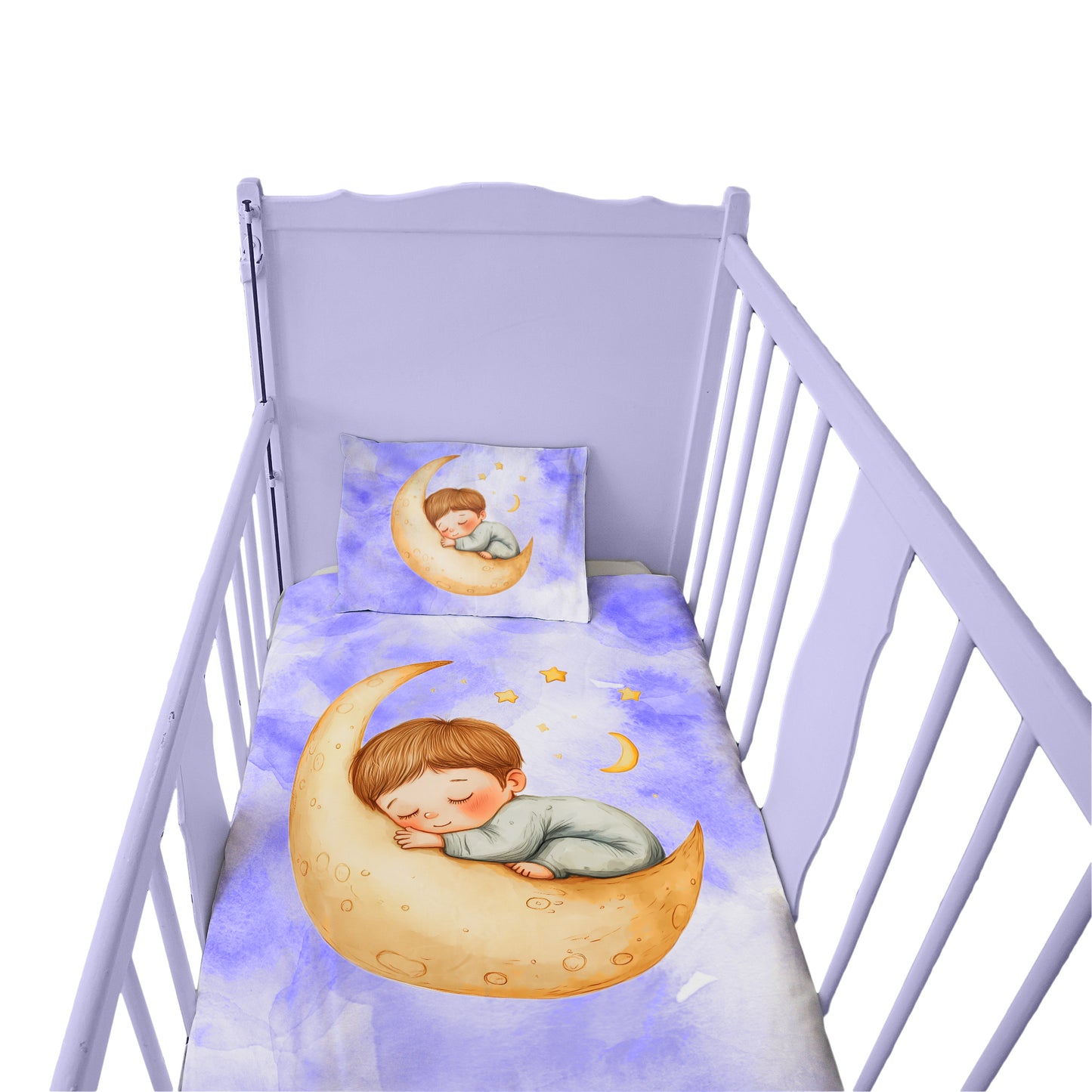 Sleepy Moon Cot Set by Wikus Schalkwyk