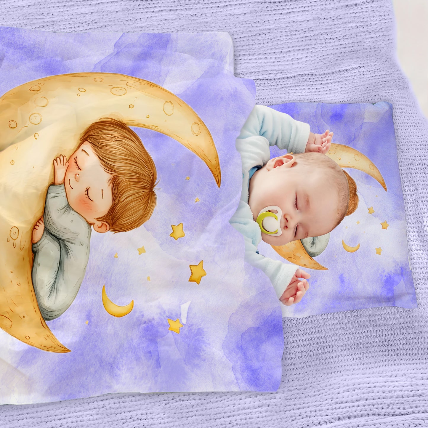 Sleepy Moon Cot Set by Wikus Schalkwyk