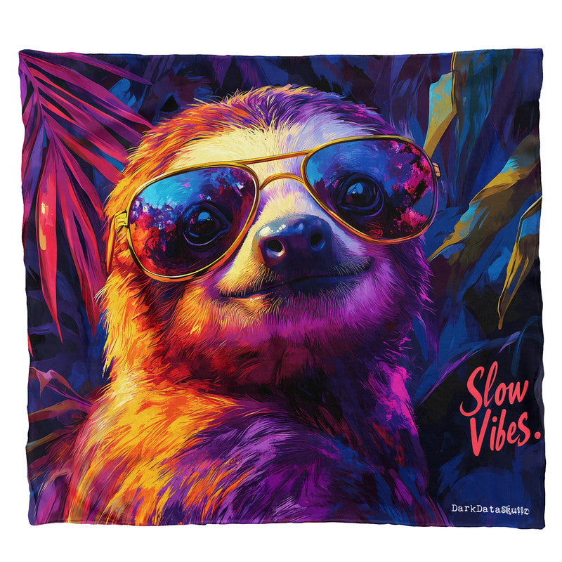 Slow Vibes Light Weight Fleece Blanket by Wikus Schalkwyk