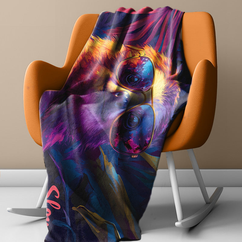 Slow Vibes Light Weight Fleece Blanket by Wikus Schalkwyk