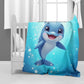 Smiley Dolphin Baby Fleece Blanket