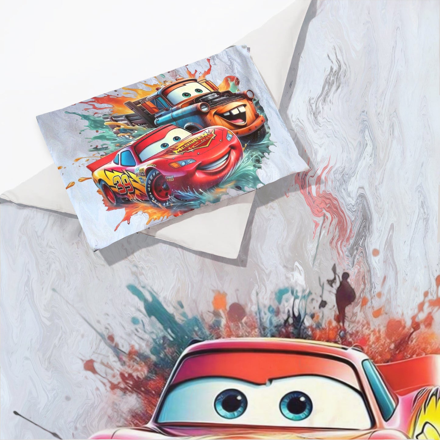 Smiling Toy Car Cot Set