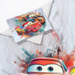 Smiling Toy Car Cot Set
